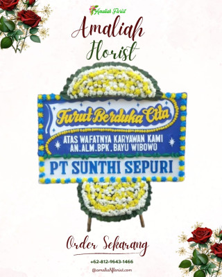 Papan Bunga Duka di Marunggi