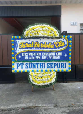Papan Bunga Duka di Marunggi